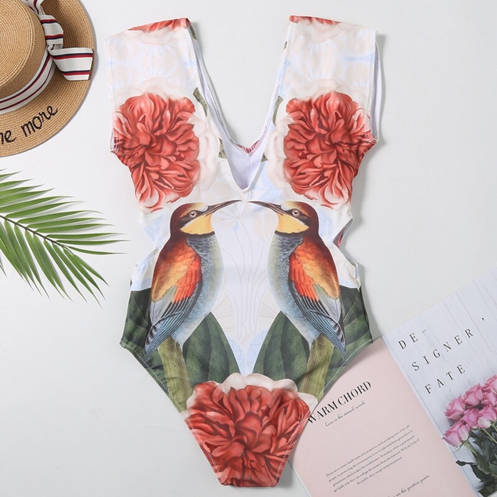 Jungle Love Tropics Artisté Tee Swimsuit - Picture 5 of 6